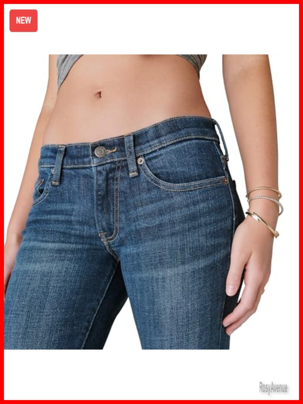 Mid Rise Easy Rider Bootcut Jeans Classic 5-Pocket - Picture 5 of 6